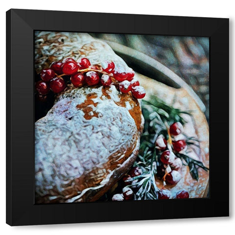 Berry Iced Bundt Cake Black Modern Wood Framed Art Print with Double Matting by Aldridge, Ashley