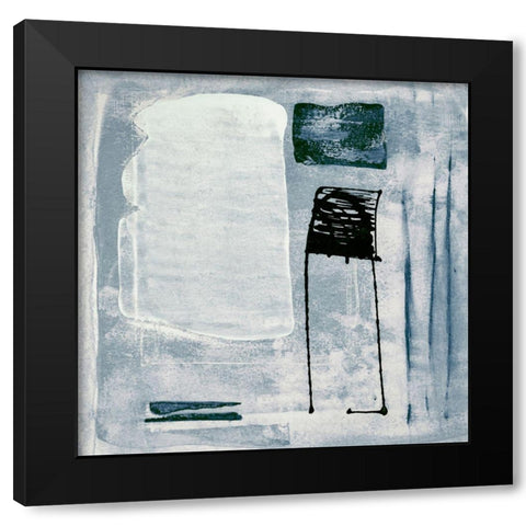 Mozaic 20 Black Modern Wood Framed Art Print with Double Matting by Aryai, Sia