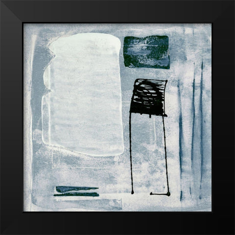 Mozaic 20 Black Modern Wood Framed Art Print by Aryai, Sia