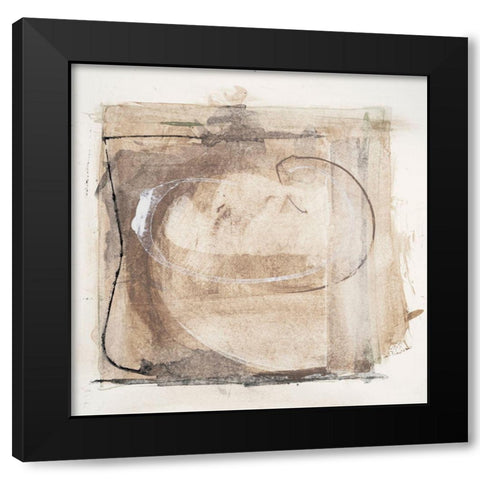 Mozaic 24 Black Modern Wood Framed Art Print by Aryai, Sia