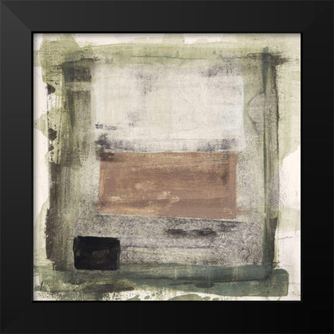 Mozaic 26 Black Modern Wood Framed Art Print by Aryai, Sia