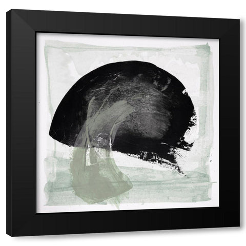 Mozaic 27 Black Modern Wood Framed Art Print with Double Matting by Aryai, Sia