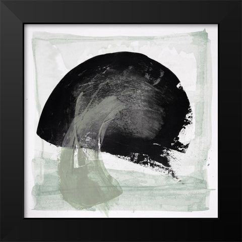 Mozaic 27 Black Modern Wood Framed Art Print by Aryai, Sia
