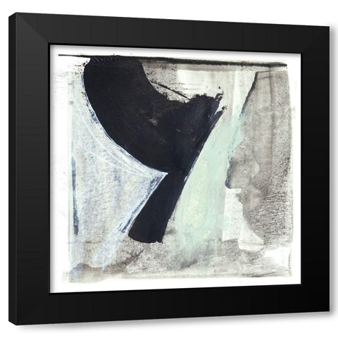 Mozaic 28 Black Modern Wood Framed Art Print with Double Matting by Aryai, Sia