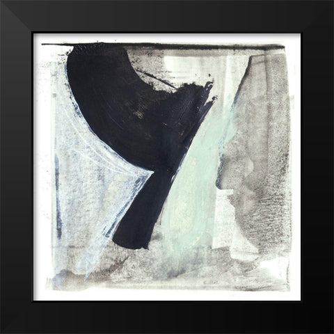 Mozaic 28 Black Modern Wood Framed Art Print by Aryai, Sia