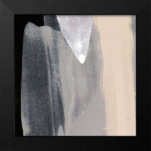 Mozaic 47 Black Modern Wood Framed Art Print by Aryai, Sia