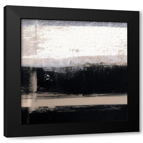 Mozaic 48 Black Modern Wood Framed Art Print with Double Matting by Aryai, Sia