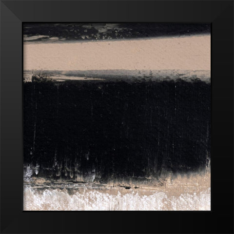 Mozaic 49 Black Modern Wood Framed Art Print by Aryai, Sia