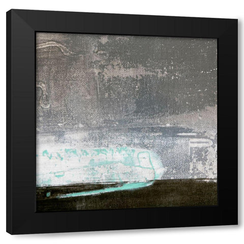 Amaze 49 Black Modern Wood Framed Art Print by Aryai, Sia