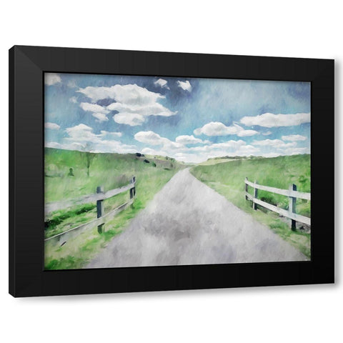 Welcome Black Modern Wood Framed Art Print with Double Matting by Curinga, Kim