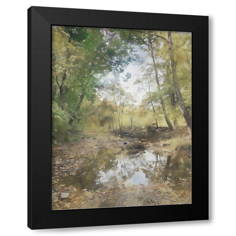 Autumn Creek Black Modern Wood Framed Art Print with Double Matting by Curinga, Kim