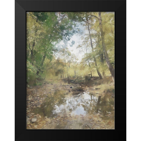 Autumn Creek Black Modern Wood Framed Art Print by Curinga, Kim