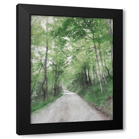 The Road Black Modern Wood Framed Art Print with Double Matting by Curinga, Kim