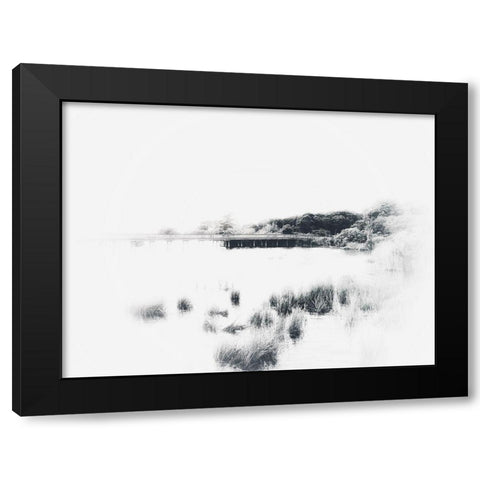 Bleached Marsh Grass Black Modern Wood Framed Art Print by Curinga, Kim