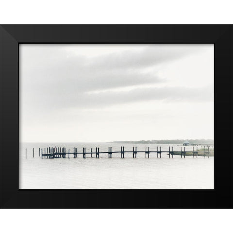 Sound Pier Black Modern Wood Framed Art Print by Curinga, Kim