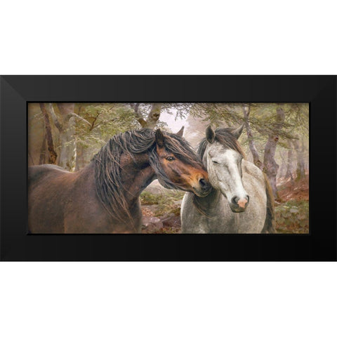 Forest Fraternisers Black Modern Wood Framed Art Print by Hunziker, Steve
