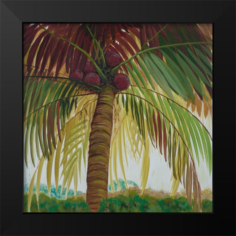 Tropics II Black Modern Wood Framed Art Print by Joy, Julie