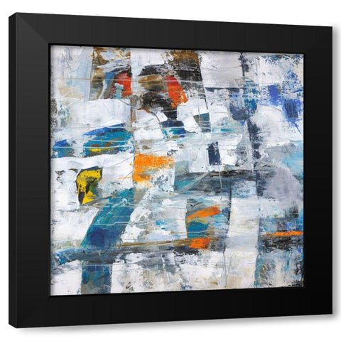 For the Love Black Modern Wood Framed Art Print by Joy, Julie