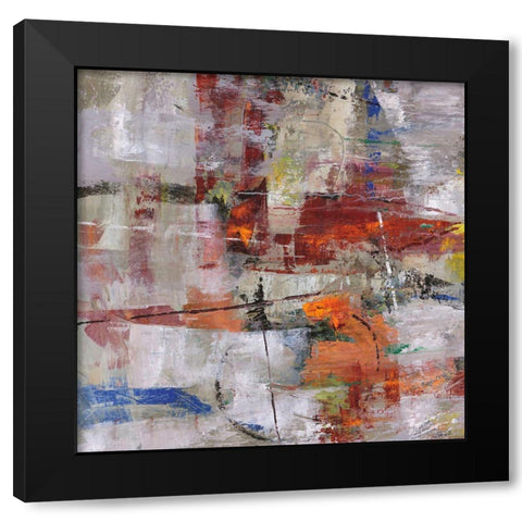 Buffalo Hunt II Black Modern Wood Framed Art Print by Joy, Julie