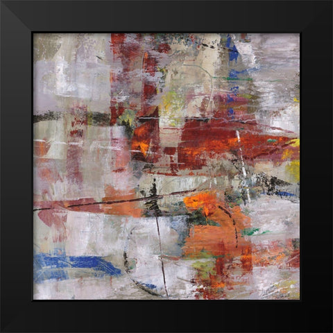 Buffalo Hunt II Black Modern Wood Framed Art Print by Joy, Julie