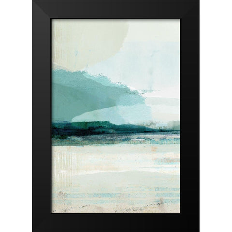 Summer Rain III Black Modern Wood Framed Art Print by Kouta, Flora