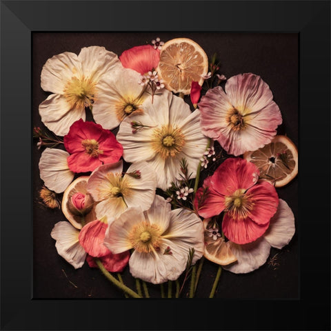 Sweet and Sour Black Modern Wood Framed Art Print by Maclean, Leah