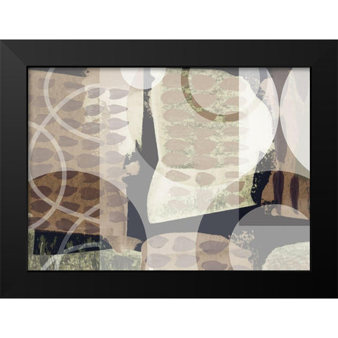 Medley Black Modern Wood Framed Art Print by Naskrent, Delores