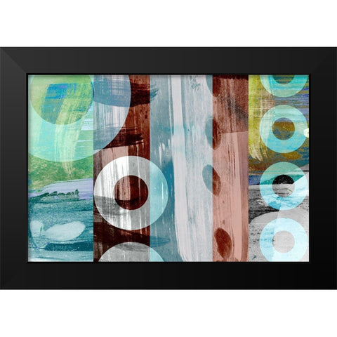 Second Occasion Black Modern Wood Framed Art Print by Naskrent, Delores