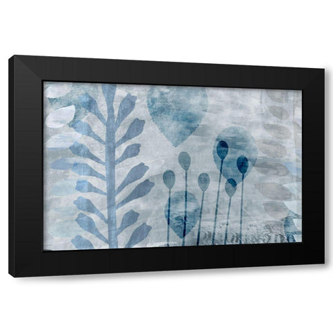 Brushwood Black Modern Wood Framed Art Print with Double Matting by Naskrent, Delores