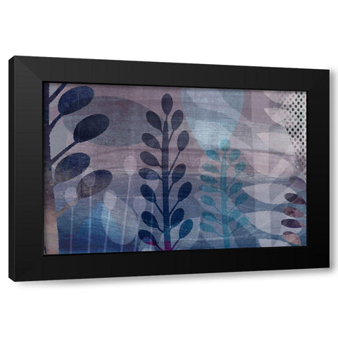 Outback Black Modern Wood Framed Art Print by Naskrent, Delores