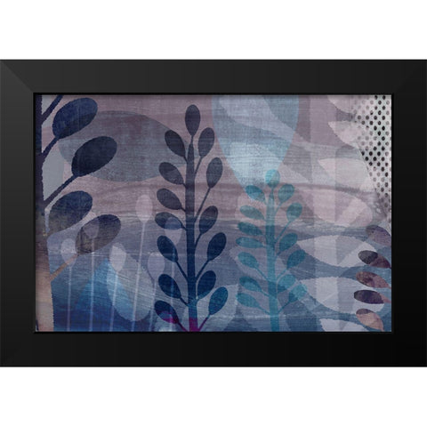 Outback Black Modern Wood Framed Art Print by Naskrent, Delores