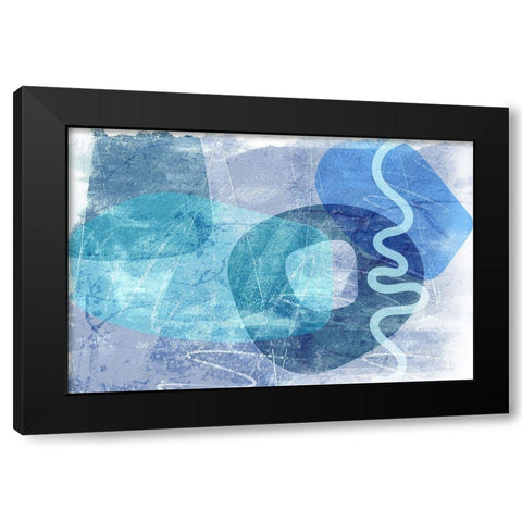 Portraya Black Modern Wood Framed Art Print by Naskrent, Delores