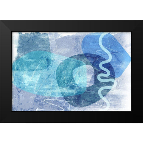 Portraya Black Modern Wood Framed Art Print by Naskrent, Delores