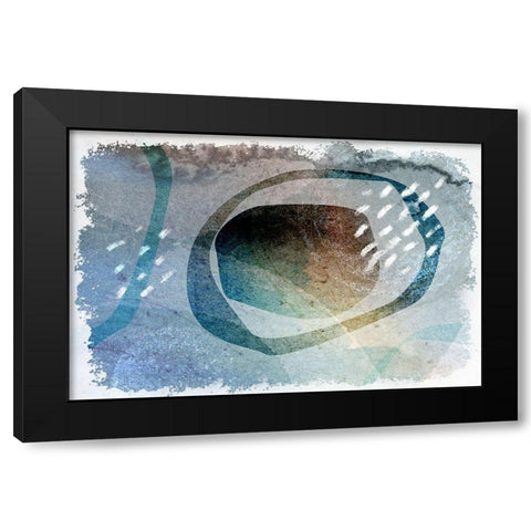 Transcription Black Modern Wood Framed Art Print by Naskrent, Delores