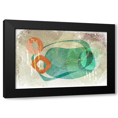 Chronicle Black Modern Wood Framed Art Print with Double Matting by Naskrent, Delores