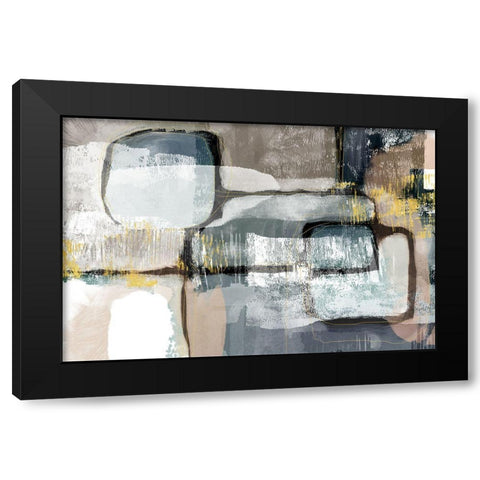 Spatial Lodge Black Modern Wood Framed Art Print with Double Matting by Naskrent, Delores