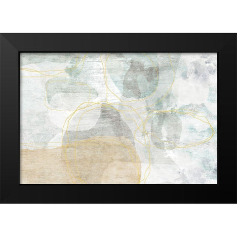 Shaded Outcrop Black Modern Wood Framed Art Print by Naskrent, Delores