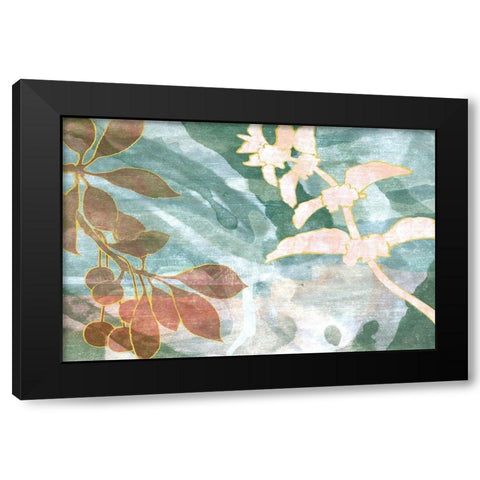Slight Breeze Black Modern Wood Framed Art Print by Naskrent, Delores