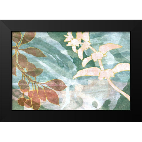 Slight Breeze Black Modern Wood Framed Art Print by Naskrent, Delores