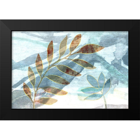 Meadow Scent Black Modern Wood Framed Art Print by Naskrent, Delores