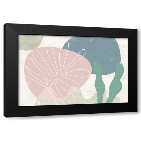 Fresh Growth Black Modern Wood Framed Art Print by Naskrent, Delores