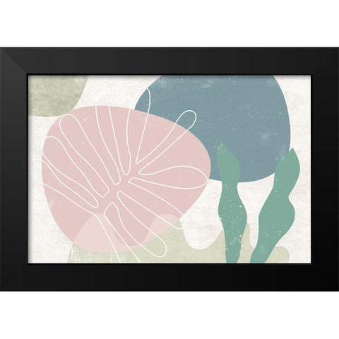 Fresh Growth Black Modern Wood Framed Art Print by Naskrent, Delores