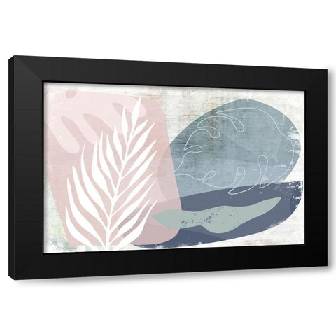 Burgeoning Black Modern Wood Framed Art Print with Double Matting by Naskrent, Delores