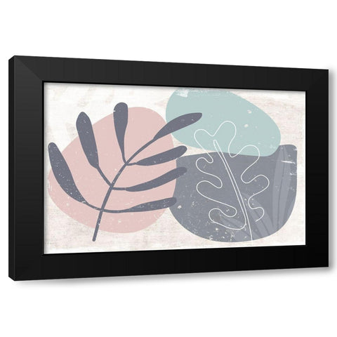 Lush-Riffle Black Modern Wood Framed Art Print by Naskrent, Delores