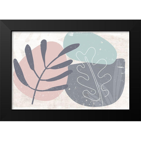 Lush-Riffle Black Modern Wood Framed Art Print by Naskrent, Delores