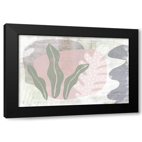 Moss Hedge Black Modern Wood Framed Art Print with Double Matting by Naskrent, Delores