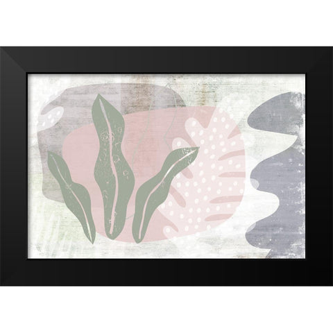 Moss Hedge Black Modern Wood Framed Art Print by Naskrent, Delores