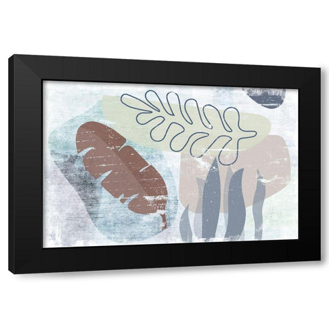 Ambrosial Black Modern Wood Framed Art Print with Double Matting by Naskrent, Delores