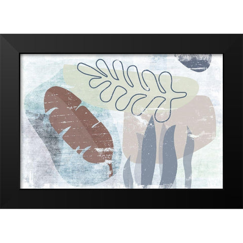 Ambrosial Black Modern Wood Framed Art Print by Naskrent, Delores