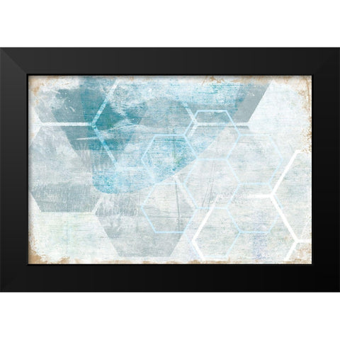Intersection Black Modern Wood Framed Art Print by Naskrent, Delores